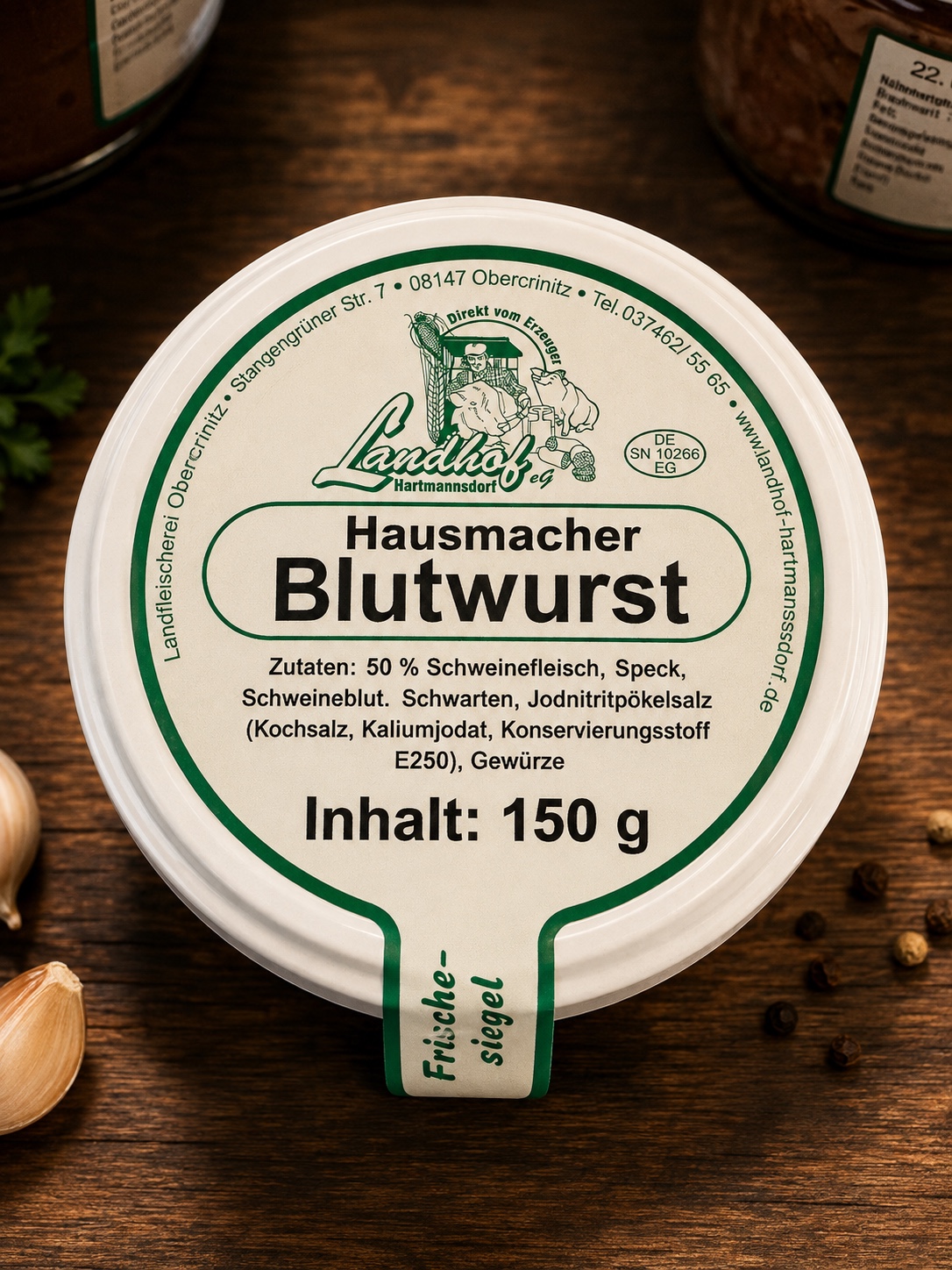 Hausmacher Blutwurst aus dem Onkel Fritz Laden